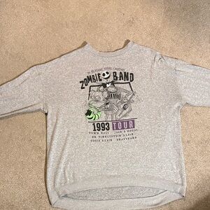 Disney Gray Zombie Band Sweatshirt